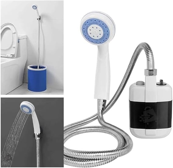 decoración y accesorios - DUCHA DE MANO PORTATIL RECARGABLE CON BOMBA ELECTR