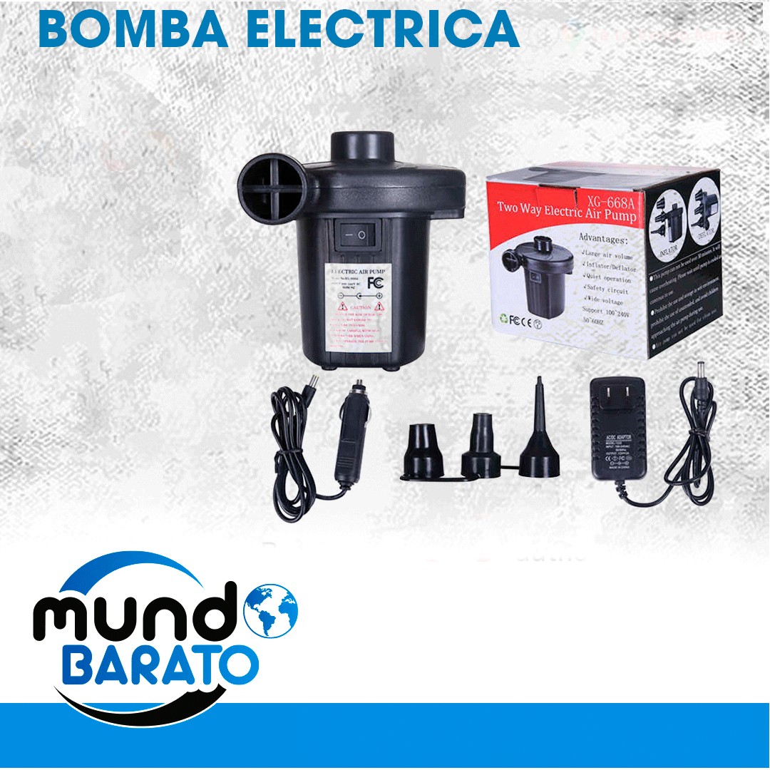 electrodomesticos - Bomba de aire eléctrica portátil recargable para colchon inflable etc llenadora  1