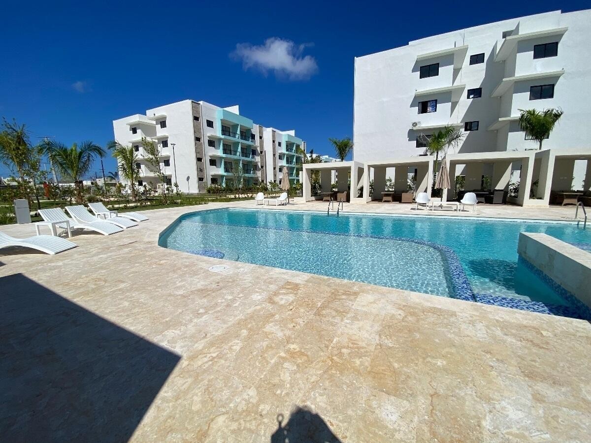 apartamentos - Apartemento en alquiler en Punta cana 3 habitaciones, 2 baños, Piscina 0