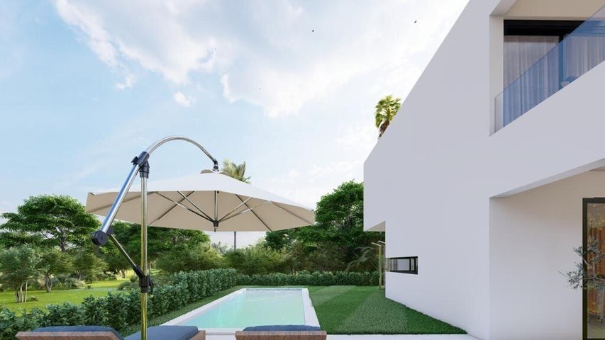 casas - 

Proyecto en venta Punta Cana #23-2369 tres Hab. jardín privado con piscina. 8