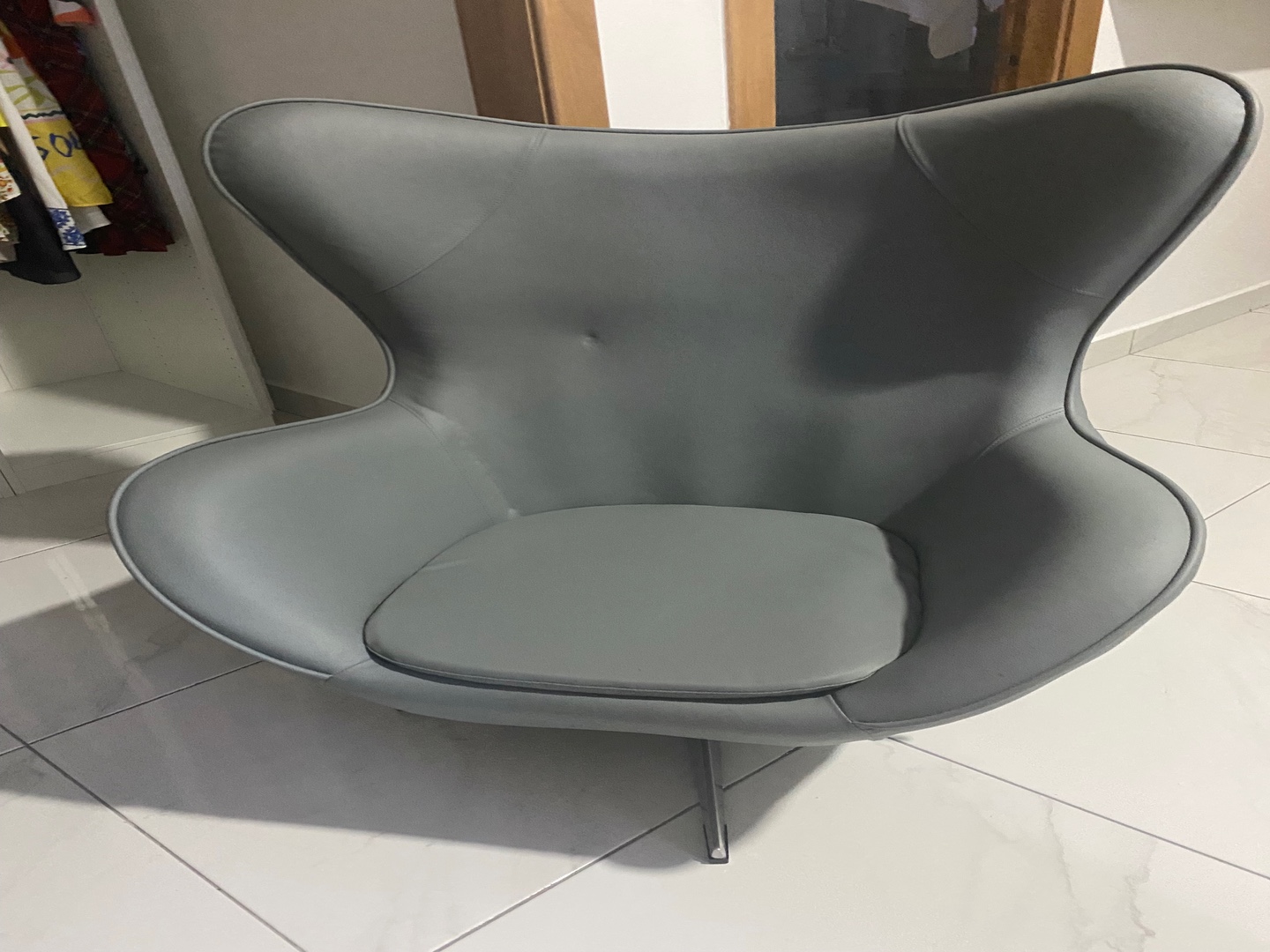 muebles y colchones - Sillón Grande Gris 0