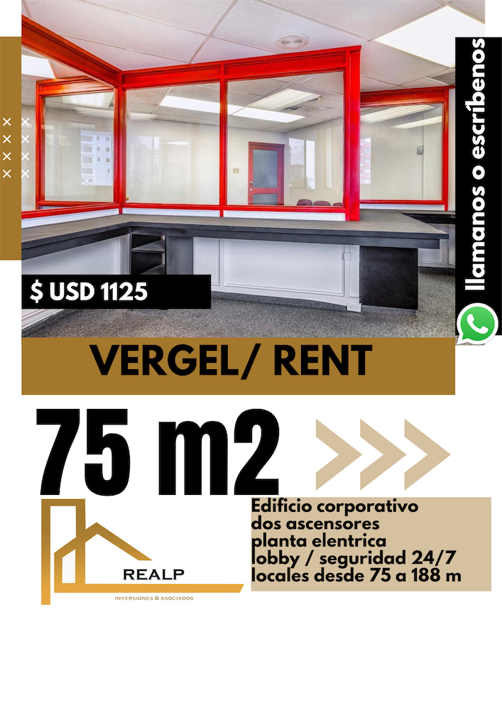 oficinas y locales comerciales - Oficina corporativa  de 75 metros