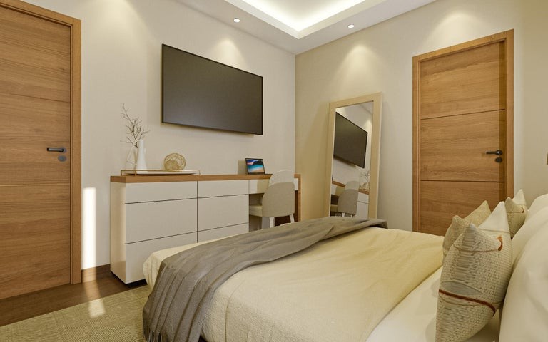 apartamentos - Proyecto en venta Punta Cana #24-1298 dos dormitorios, balcón, piso medio.
 3