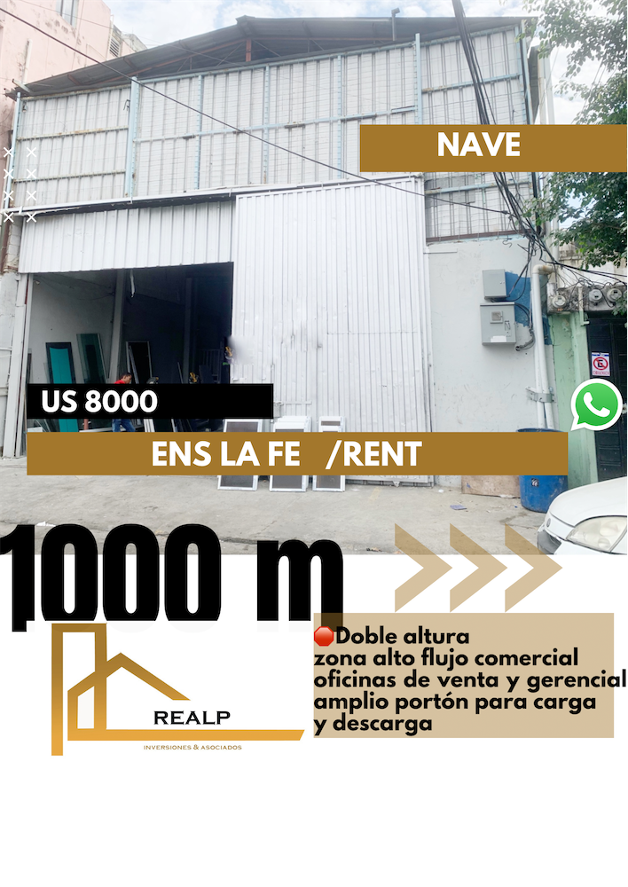 oficinas y locales comerciales - Nave doble altura 1000 m 0