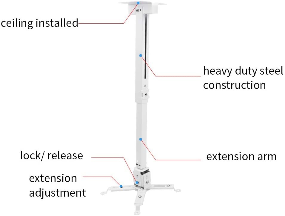 equipos profesionales - Soporte base de proyector stand soporte de techo de pared extensible 5