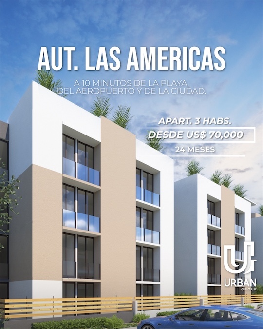 apartamentos - Av. Las Americas- Proyecto de apartamentos 3 habs 3