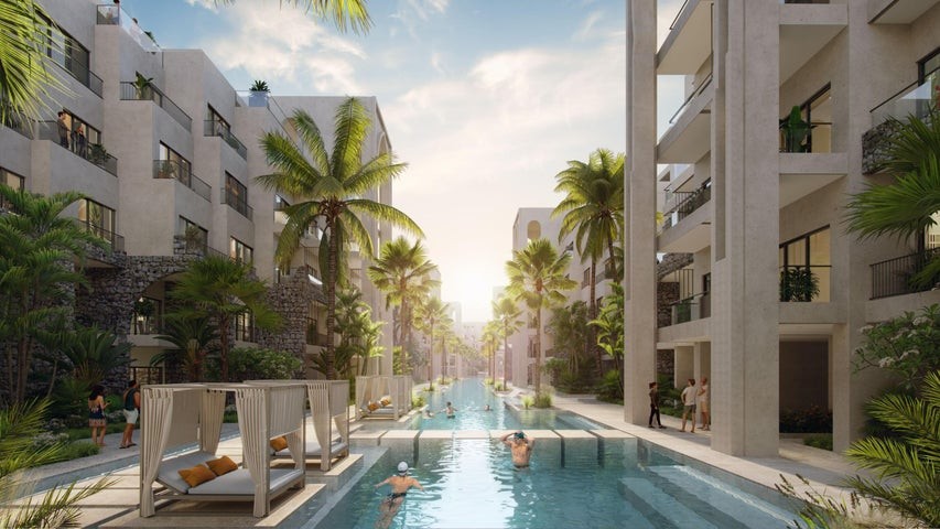apartamentos - Proyecto en venta Punta Cana #24-2185 dos dormitorios, piscina, seguridad.
 5