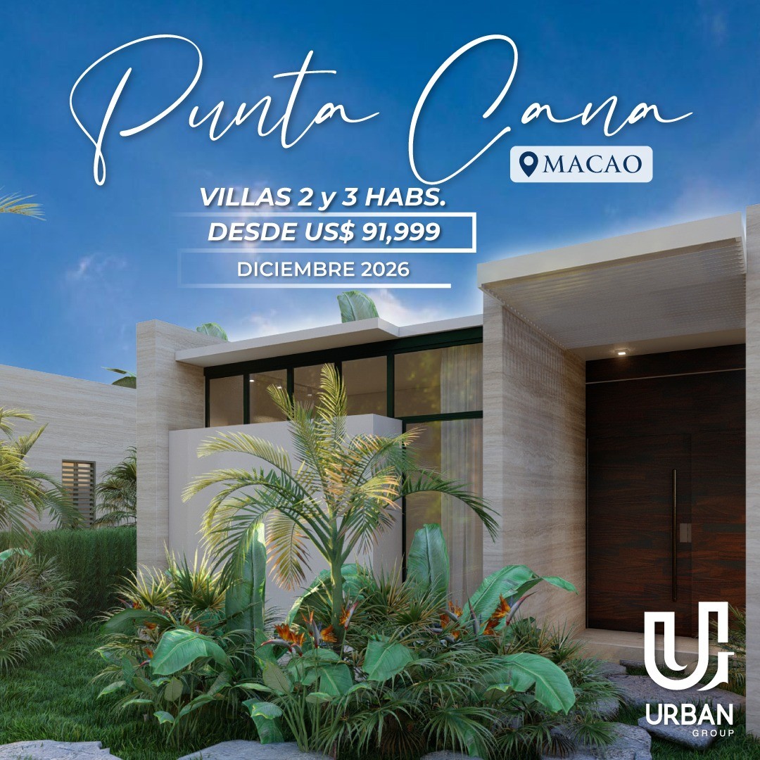 casas vacacionales y villas - Villas con Club a Pasos de Playa Macao en Punta Cana desde US$91,999 3