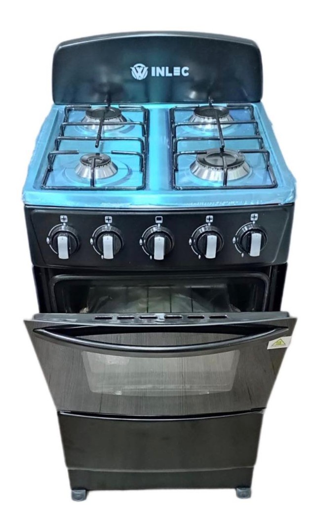 cocina - Estufa de 4 hornillas Con Horno 20” en acero Inoxidable Cocina
