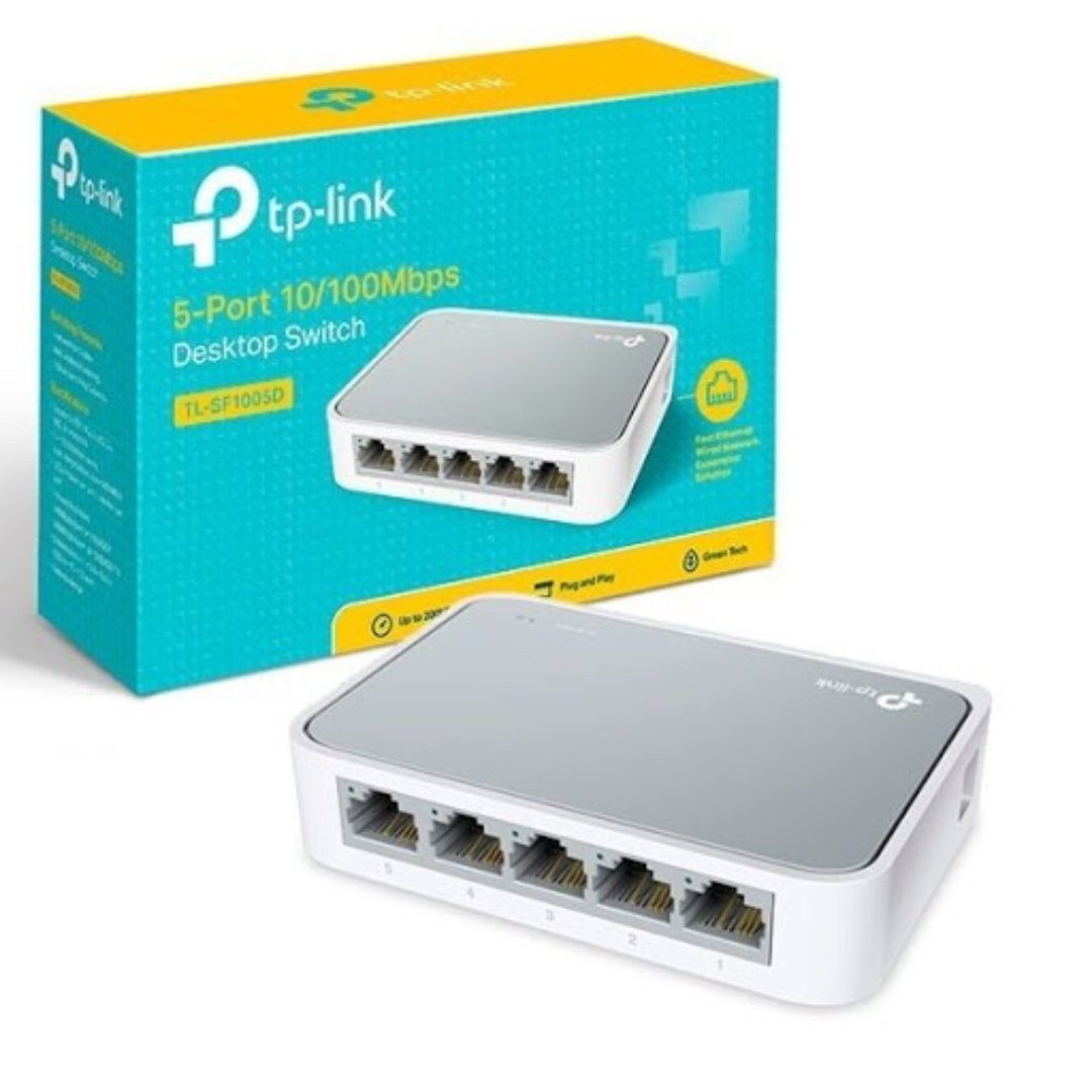 computadoras y laptops - SWITCH 5 PUERTOS TP-LINK TL-SF1005D, NO ADMINISTRABLE/DESKTOP, 5 PUERTOS 10/100M