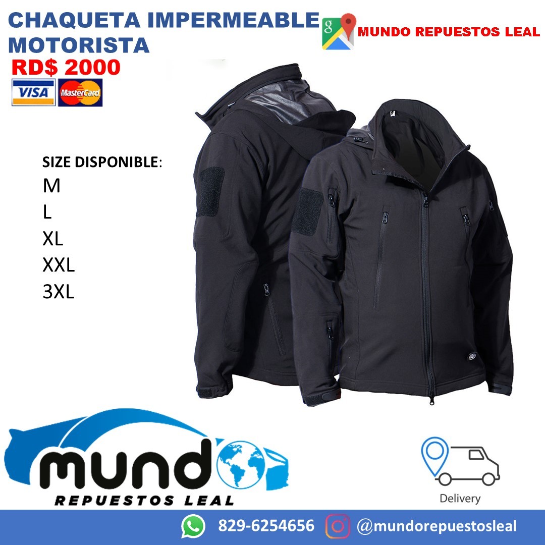 ropa para hombre - Chaqueta de motorista, chaqueta para motor impermeable  1