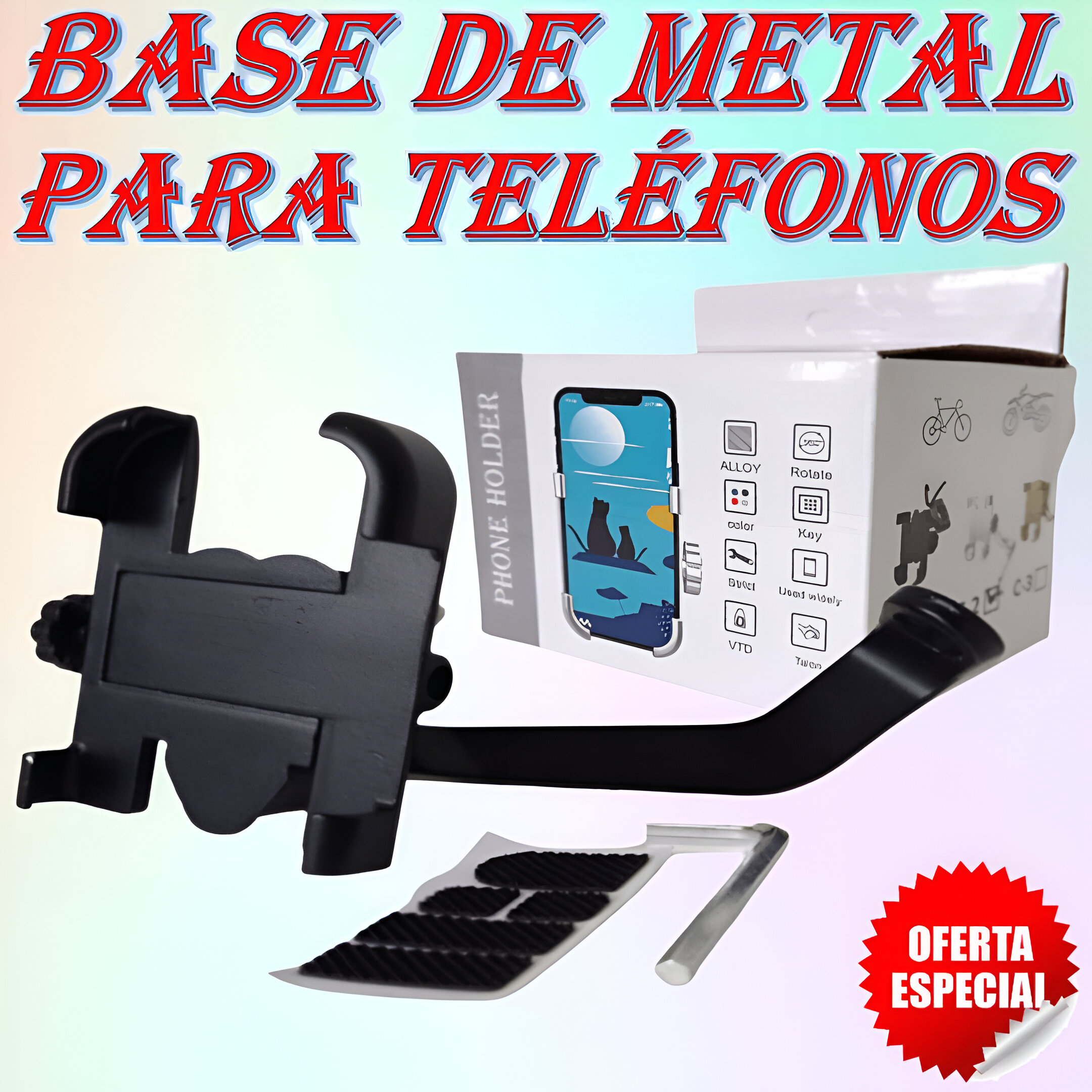 accesorios para vehiculos - 🎀 SOPORTE PARA CELULAR PARA MOTO | SOPORTE DE METAL PARA CELULAR PARA MOTO | 