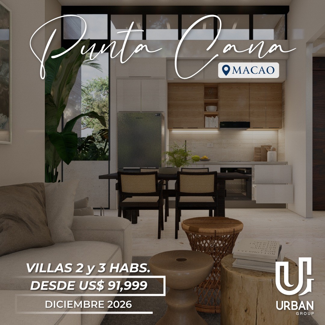 casas vacacionales y villas - Villas con Club a Pasos de Playa Macao en Punta Cana desde US$91,999 1