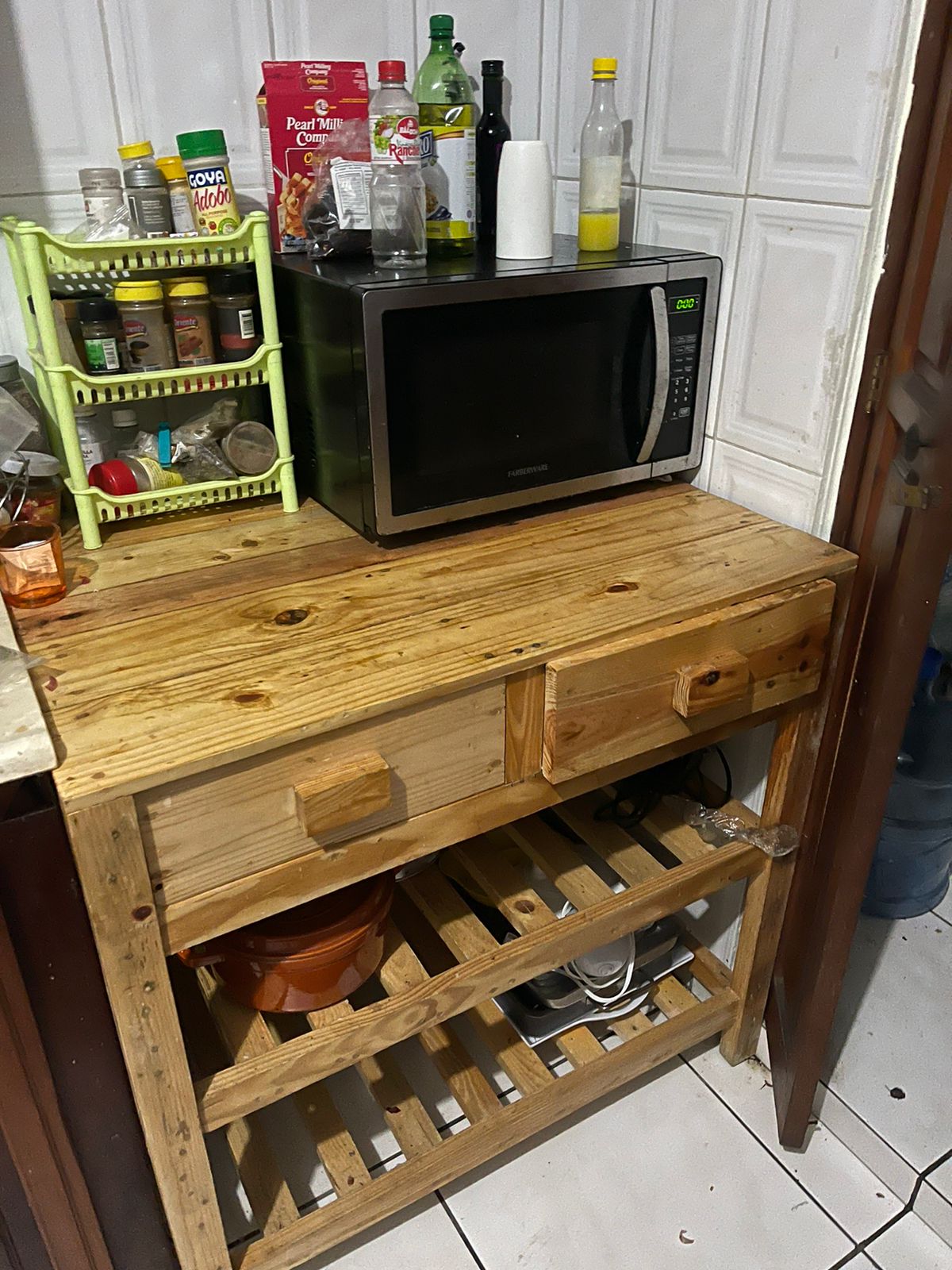 cocina - Estante de madera 0