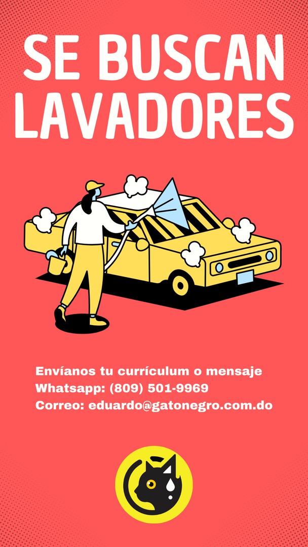 empleos disponibles - Lavador de carros  1