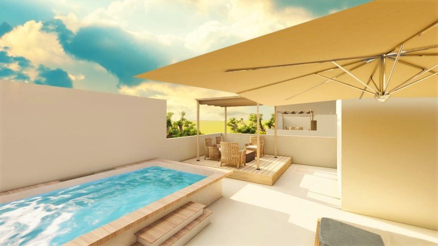apartamentos - Proyecto en venta Punta Cana #24-1334 dos dormitorios, balcón, piscina, cancha. 5