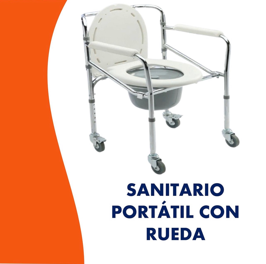 salud y belleza - Sanitario portátil con ruedas. 