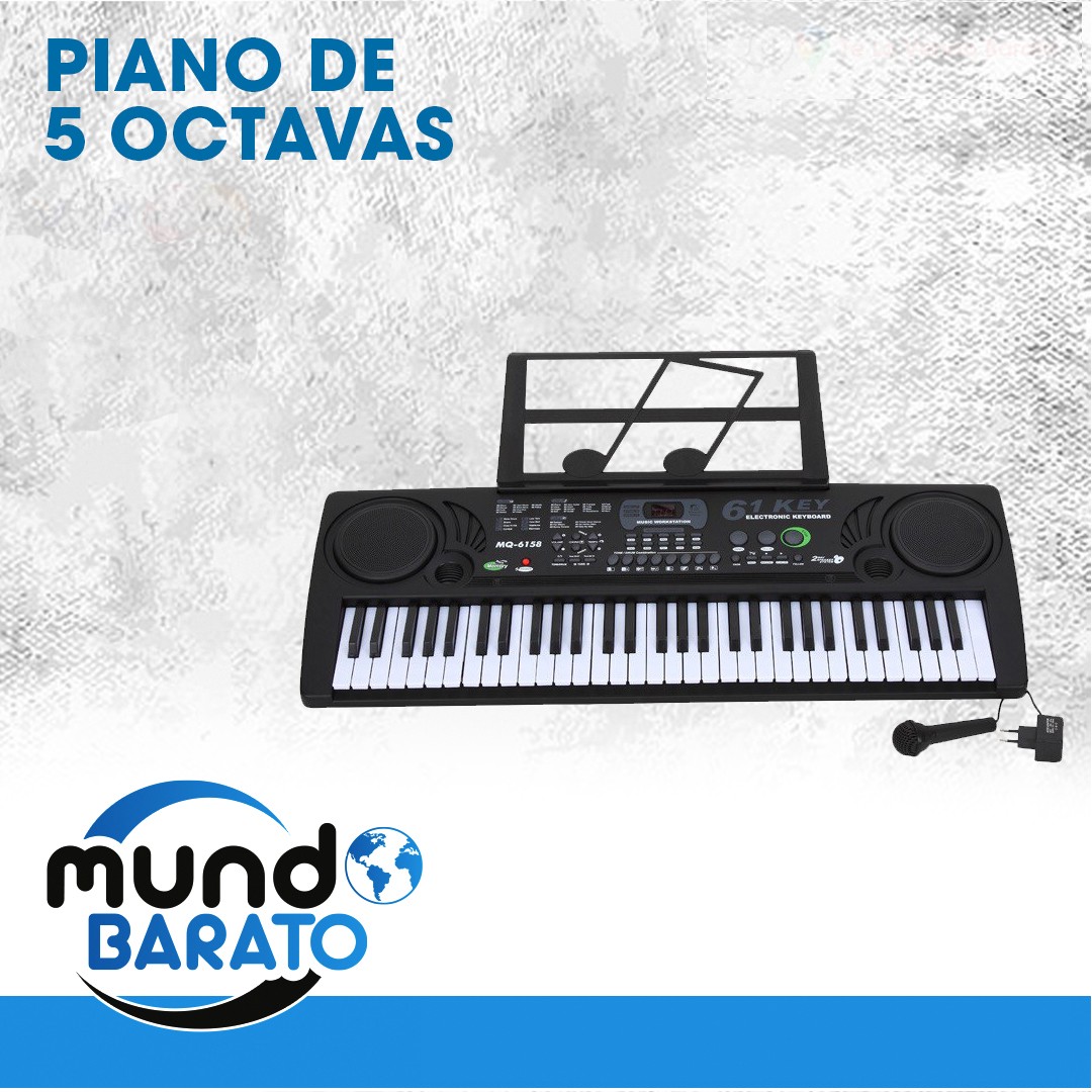 instrumentos musicales - Teclado 5 octavas Piano