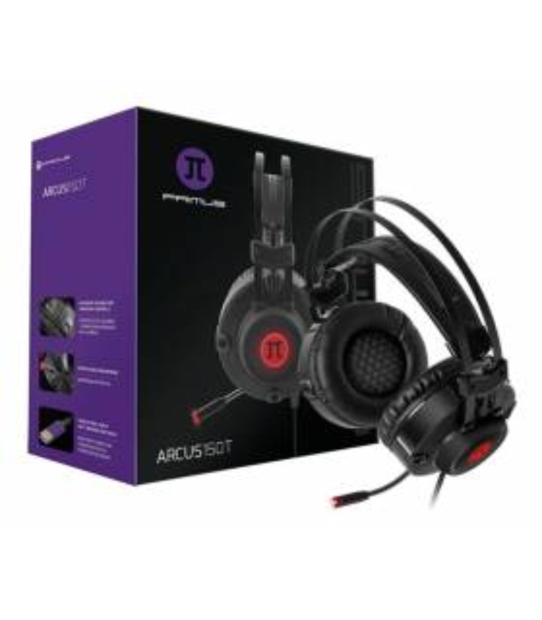 computadoras y laptops - AUDIFONO CON MICROFONO PRIMUS ARCUS 150T, GAMING, SONIDO 7.1, BANDA AJUSTABLE 