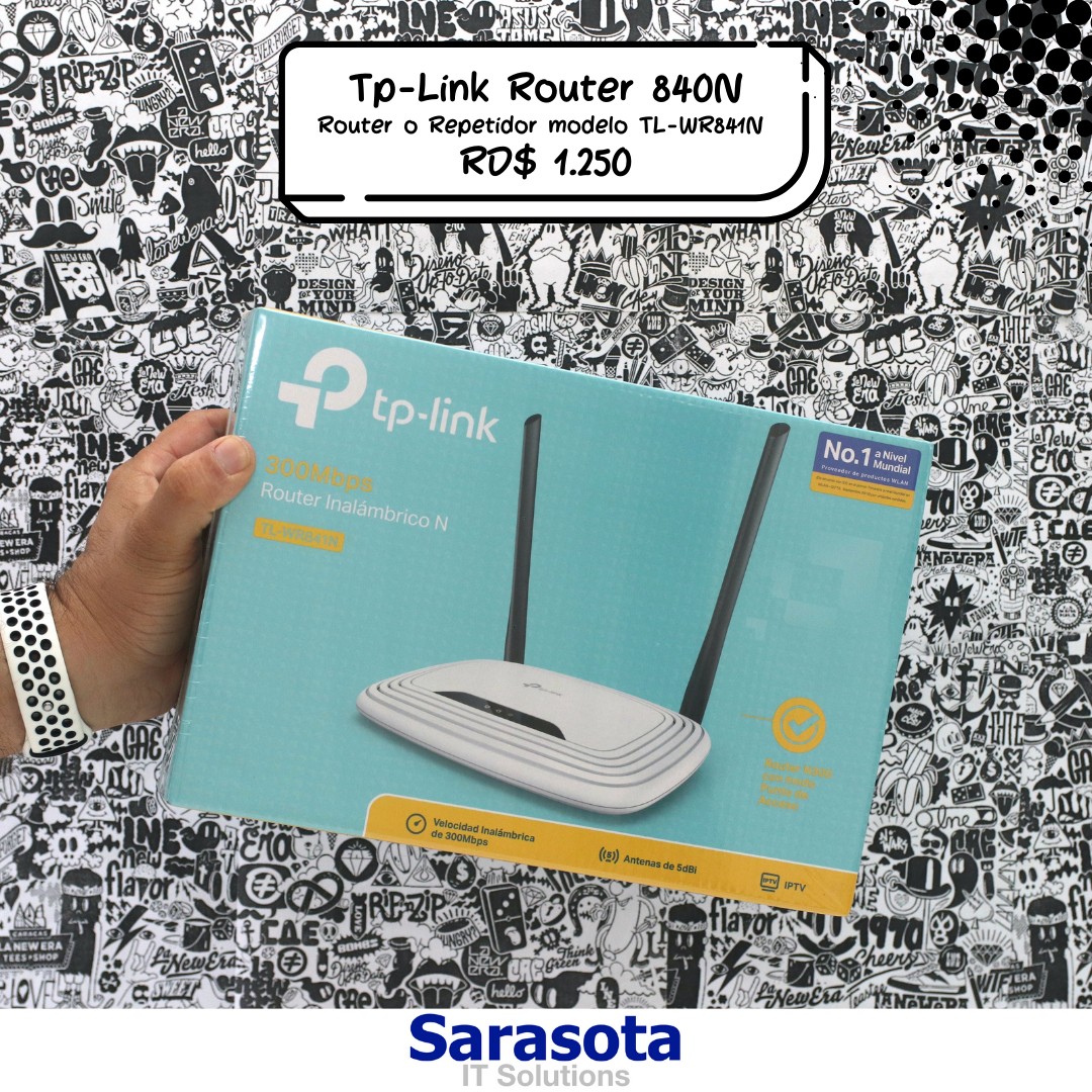 accesorios para electronica - Router Repetidor tp-link TL-WR841N Somos Sarasota 0