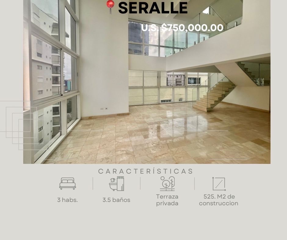 apartamentos - venta de penthouse en Seralle con 527mts Distrito nacional Santo Domingo 