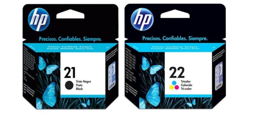 impresoras y scanners - ESPECIAL CARTUCHO HP TOTALMENTE ORIGINALES  21NEGRO  Y 22 A COLOR 1360/1460/156