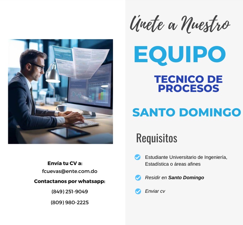 empleos disponibles - TECNICO DE PROCESOS