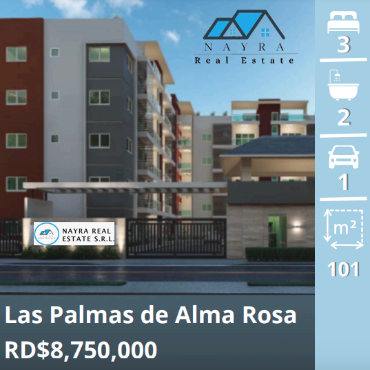 apartamentos - Apartamento en Venta en Alma Rosa.