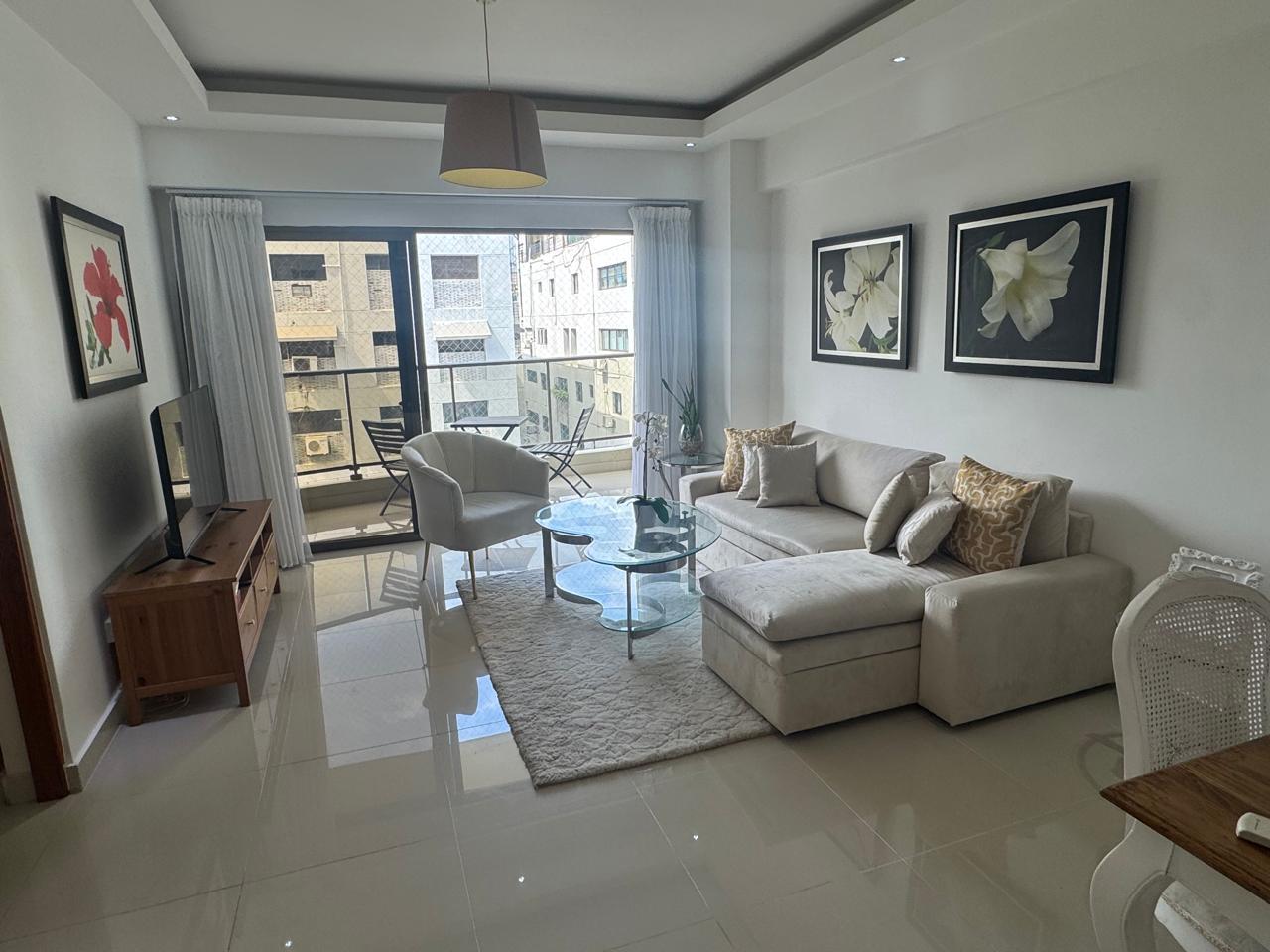 apartamentos - Rento apartamento amueblado en piantini  2