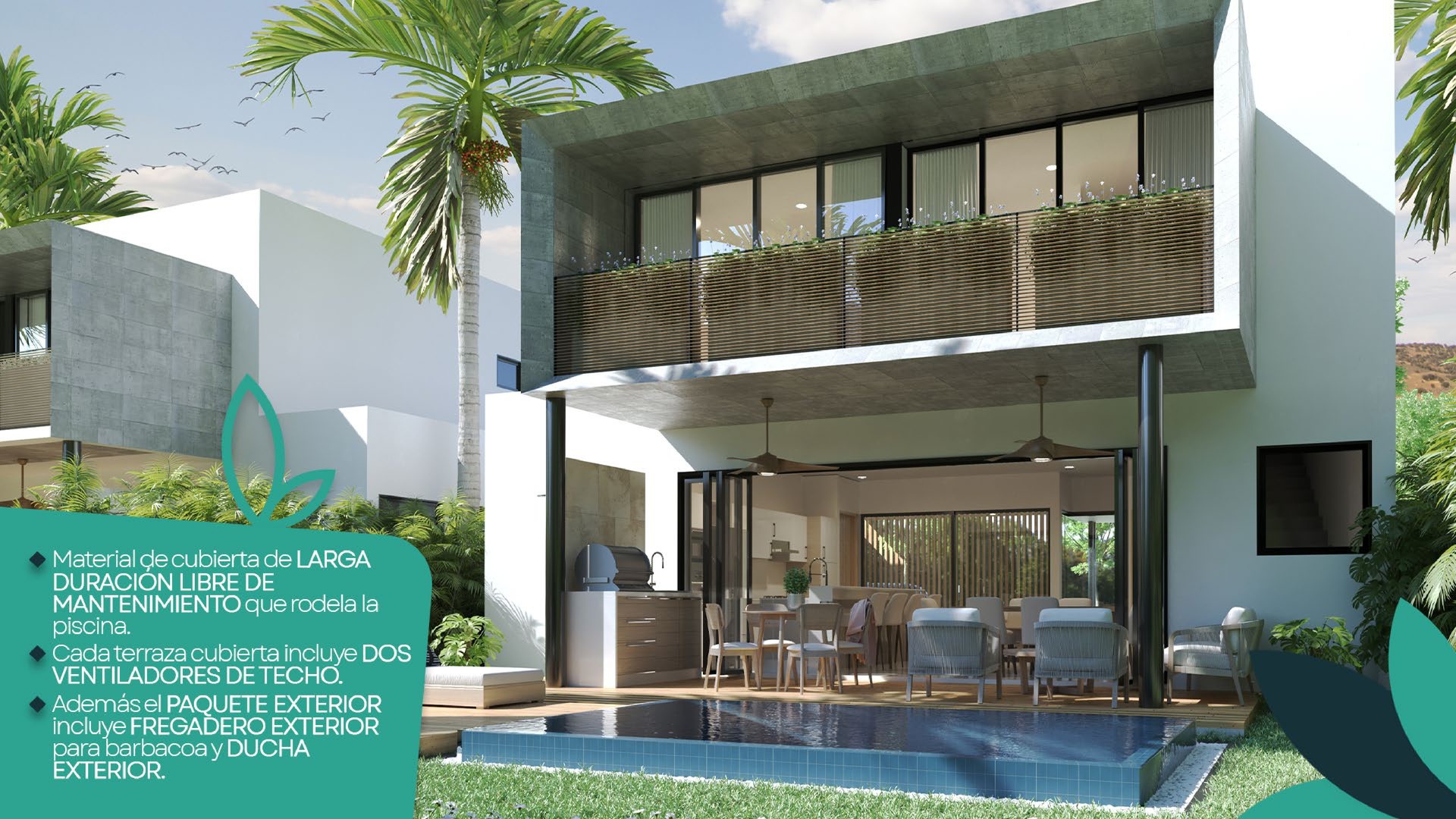casas vacacionales y villas - Hermoso Proyecto en construccion en Punta Cana, Villas de 2 y 3 hab, amobladas.  3