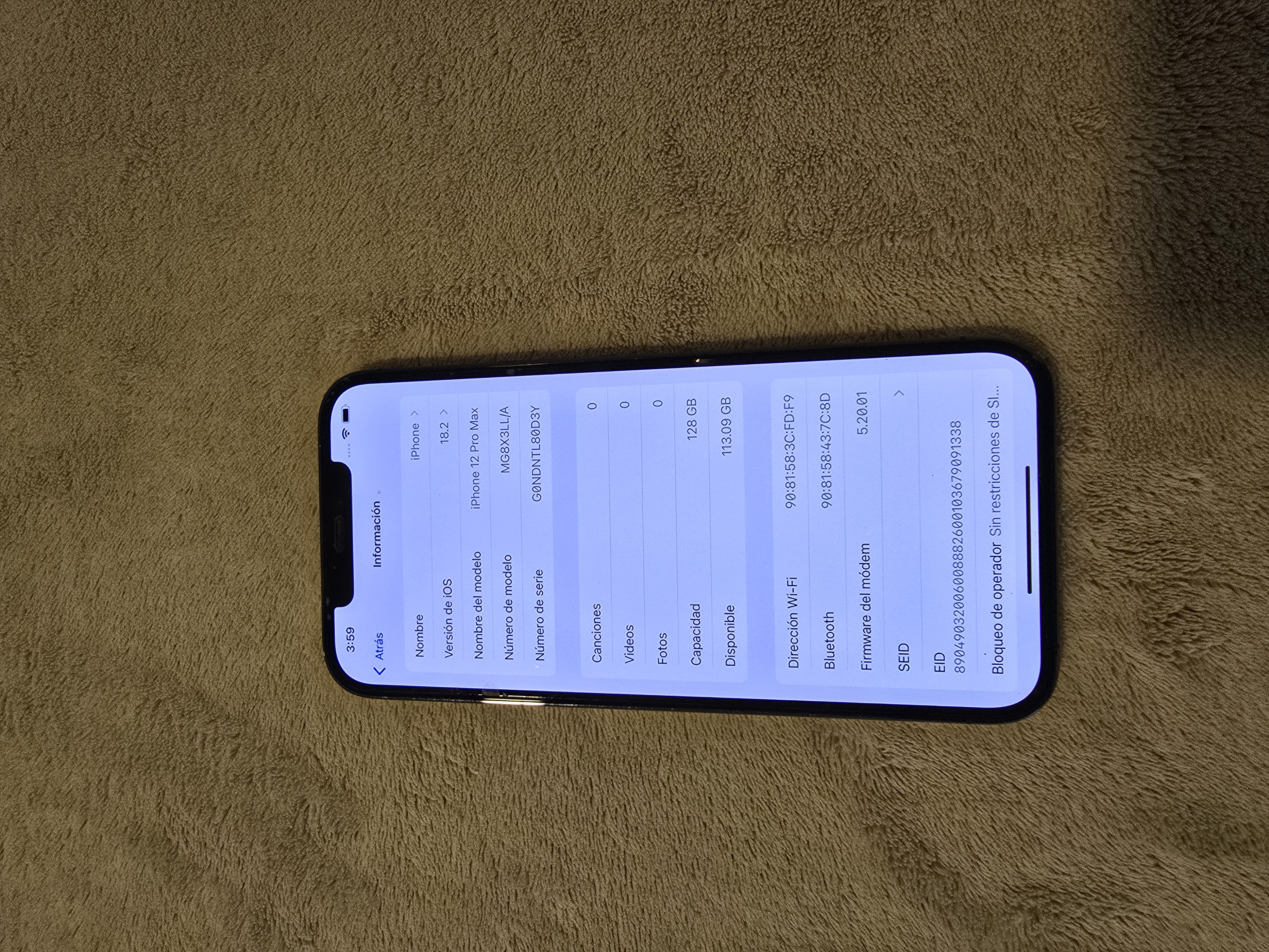 celulares y tabletas - iPhone 12 Pro Max de 128 GB, cómo nuevo en excelentes condiciones  1