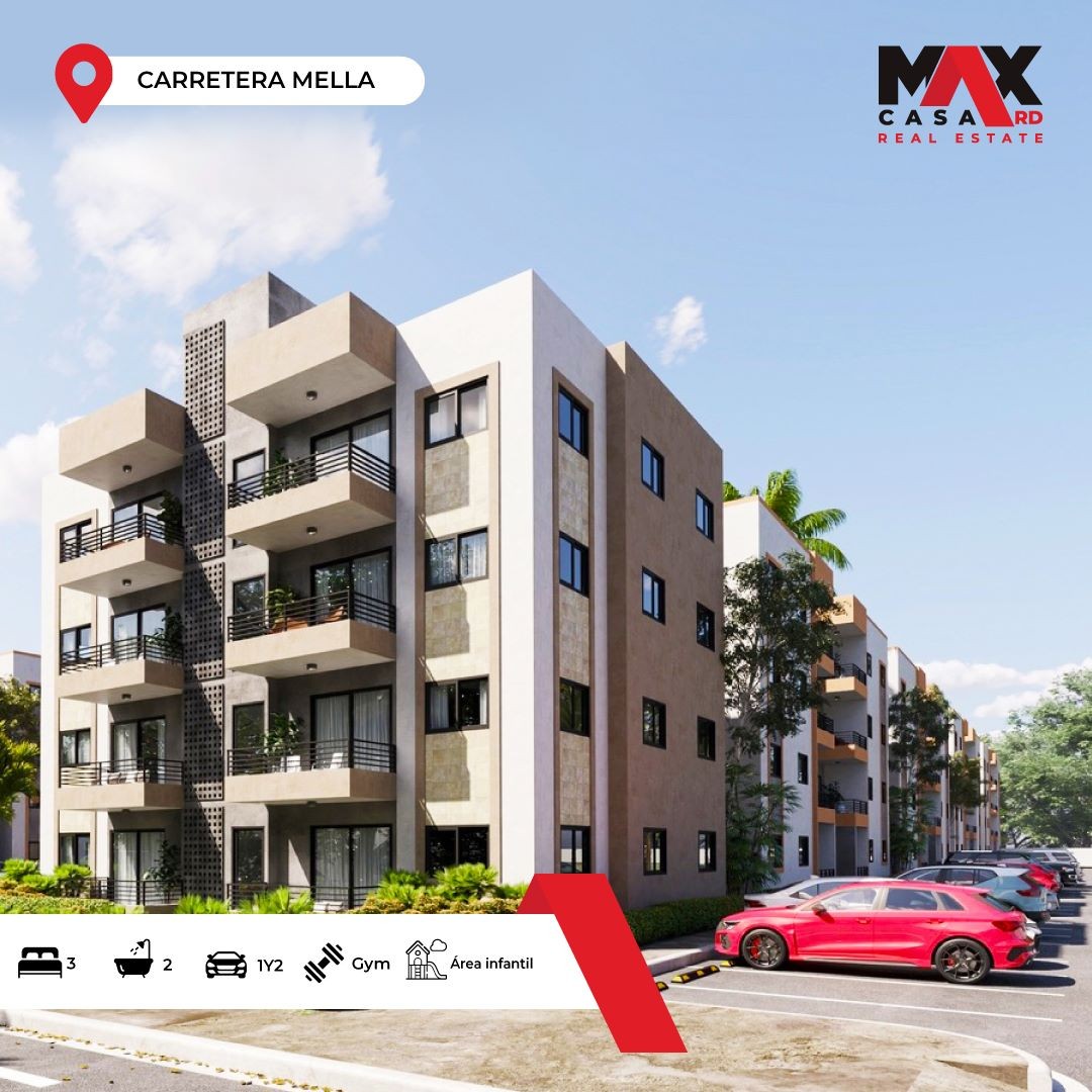 apartamentos - PROYECTO DE APARTAEMNTOS UBICADO EN CARRETERA MELLA, SANTO DOMINGO ESTE