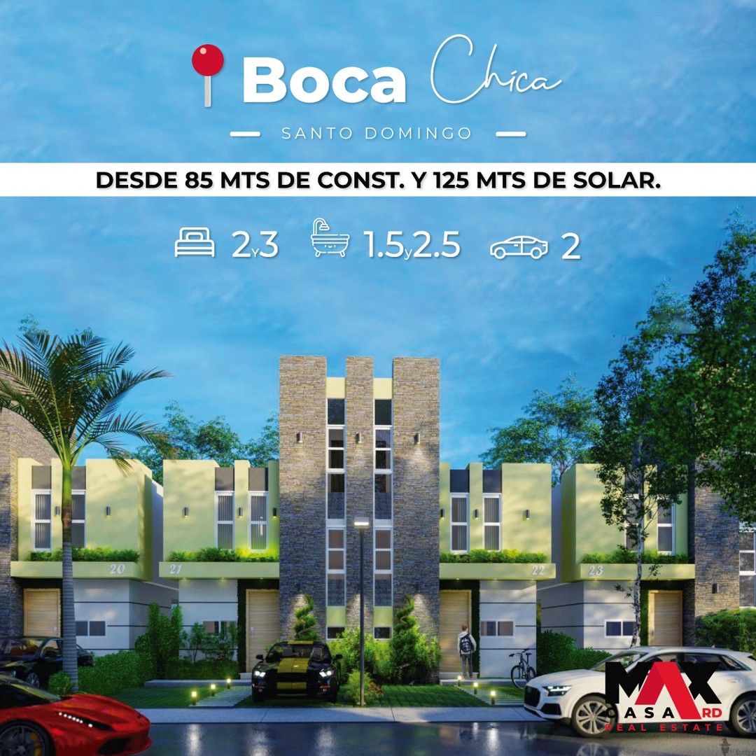 casas vacacionales y villas - LUJOSAS VILLAS DE VENTA UBICADAS EN BOCA CHICA, SANTO DOMINGO ESTE