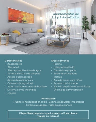 apartamentos - Apartamento en venta Serralles #24-1186 dos dormitorios, 2 ptos, cuarto de serv. 7