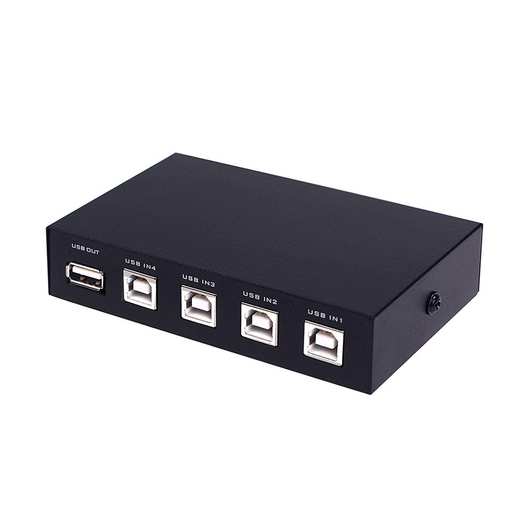 accesorios para electronica - Interruptor selector 4 puertos USB 2.0 - Switch USB 0