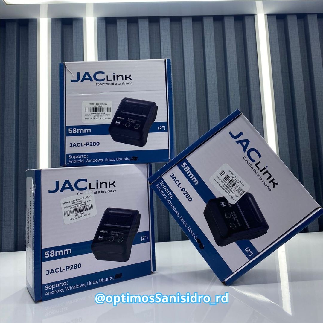 impresoras y scanners - Mini impresora térmica de 58mm JAClink P280. Inalámbrica a Bluetooth.