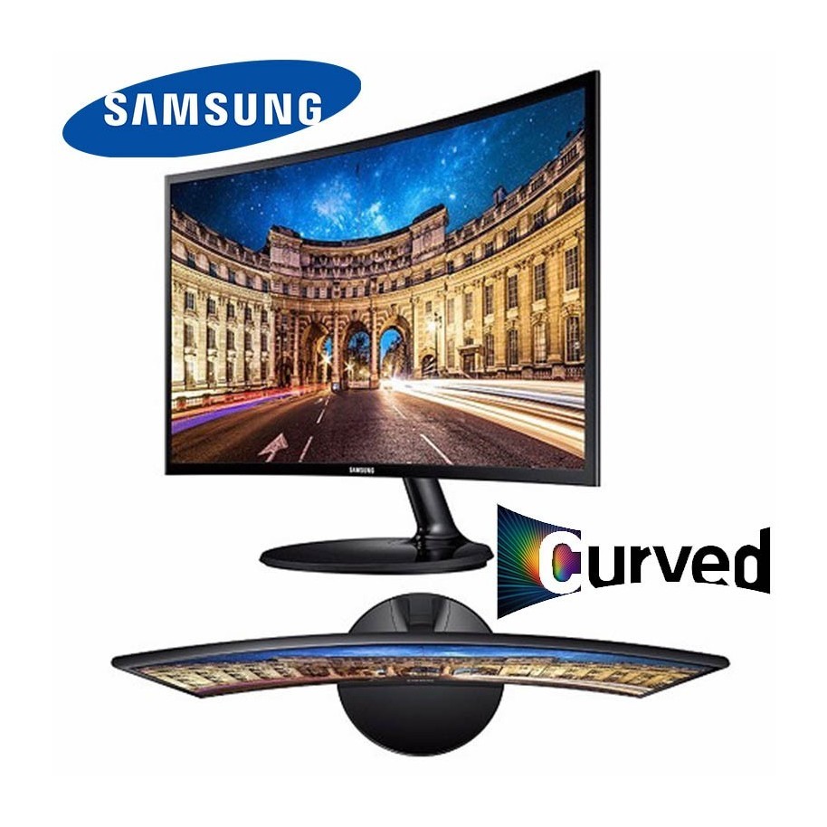 computadoras y laptops - MONITOR SAMSUNG CURVO  24 PULGDAS  (23,5) FHD (1,920 X 1,080), CURVO