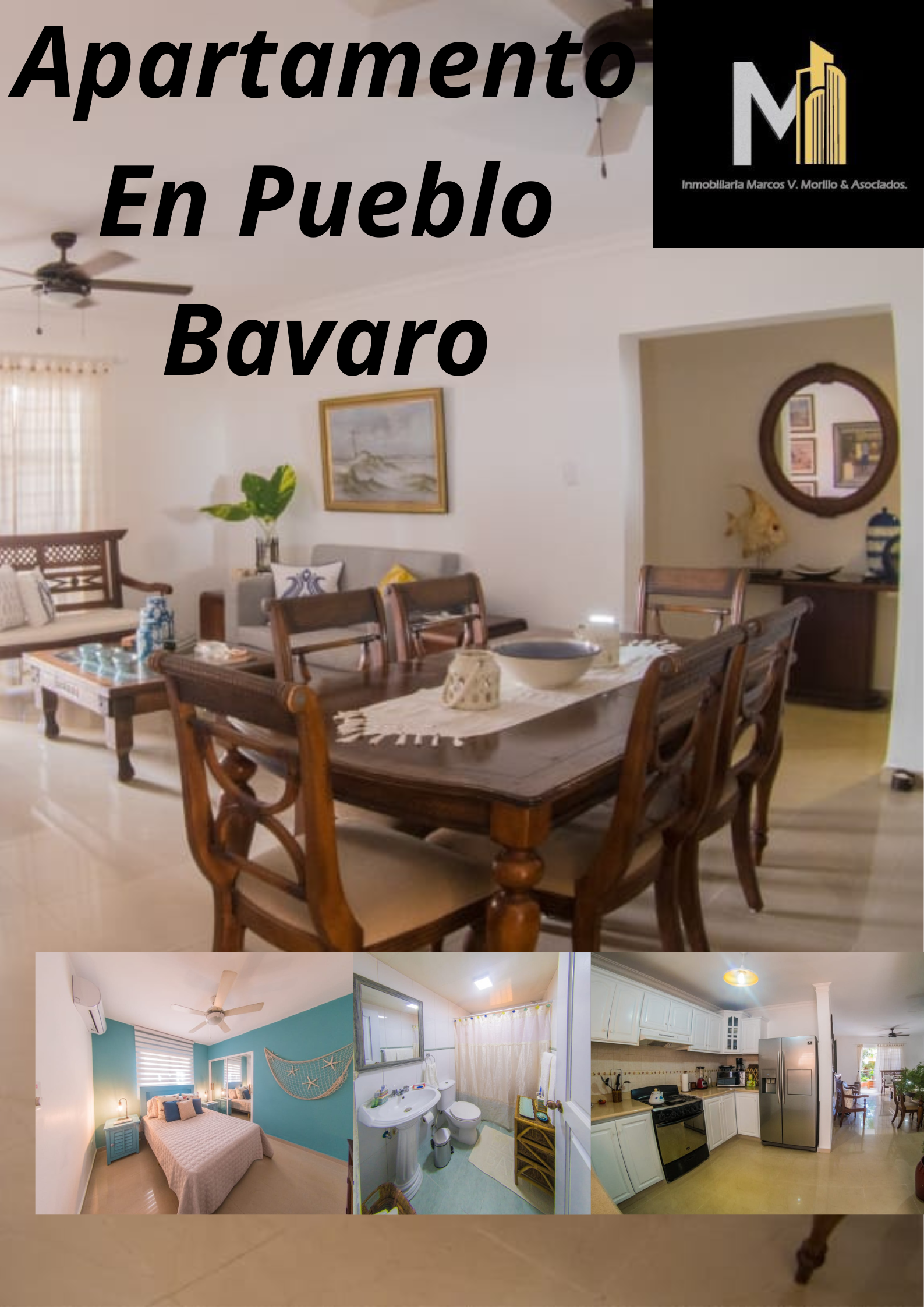 apartamentos - Apartamento En Pueblo Bávaro 1er nivel  5