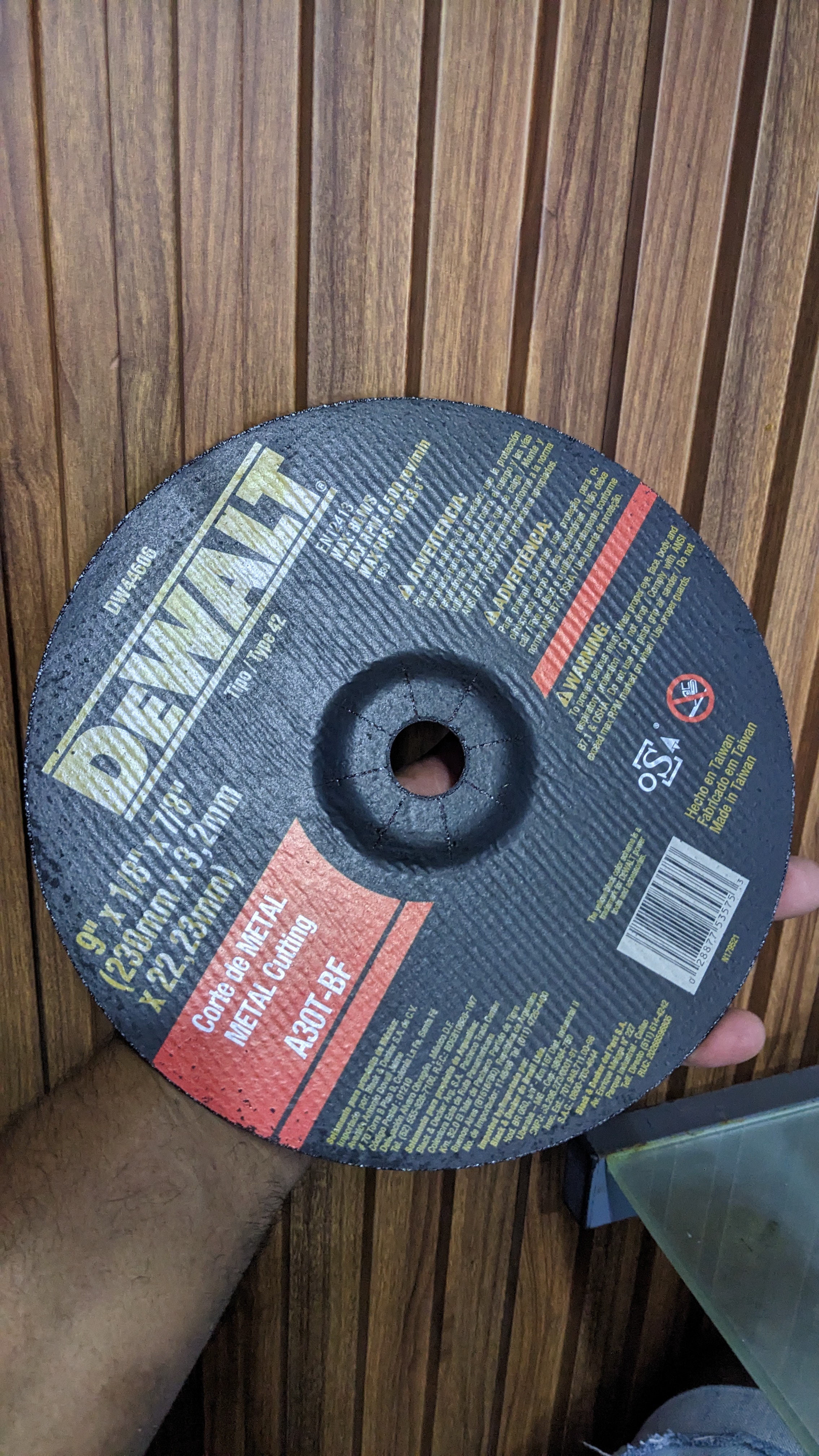 equipos profesionales - disco 🥏 de corte Dewalt 9"x1/8x7/8" 3