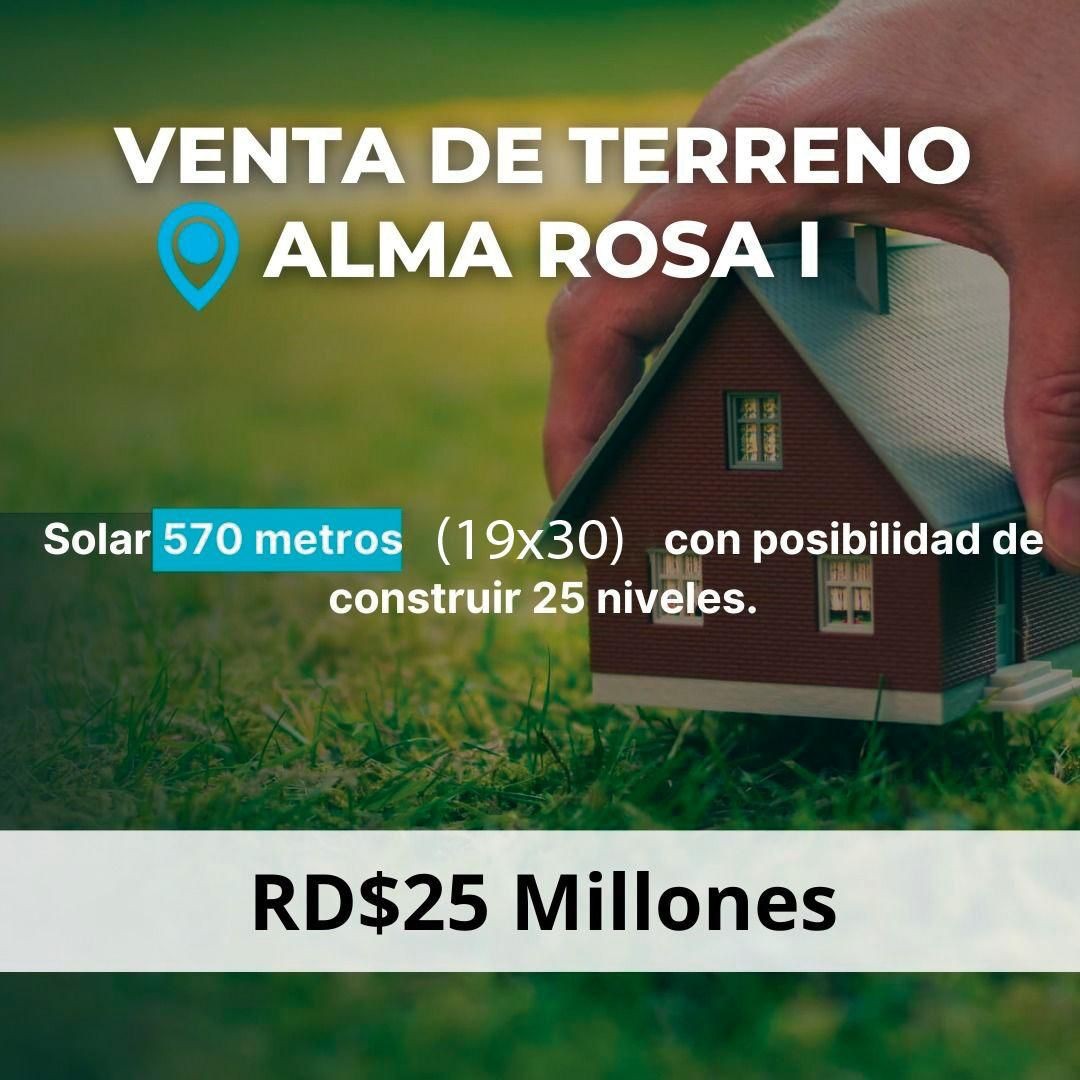 solares y terrenos - SOLAR DE 570 METROS ALMA ROSA I