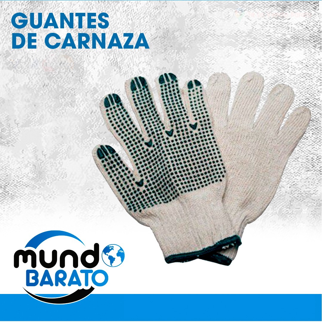 herramientas, jardines y exterior - Guantes de Carnaza Seguridad Industrial de Bolitas Algodon Variedad de Modelos 0