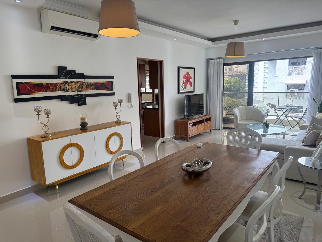 apartamentos - Rento apartamento amueblado en piantini  1
