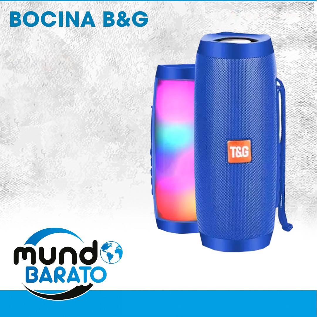 accesorios para electronica - Bocina inalámbrica Bluetooth Con Luces Portátil Altavoz Recargable Tipo JBL 0