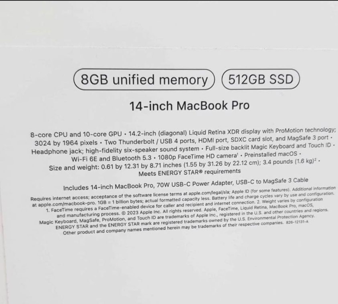 computadoras y laptops - MACBOOK PRO M3 14" 512GB 8GB RAM 2023 SELLADA ‼️🔥 1