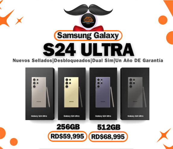 celulares y tabletas - Samsung Galaxy S24 Ultra 256GB 512GB 1TB Nuevos Sellados Dual Sim 