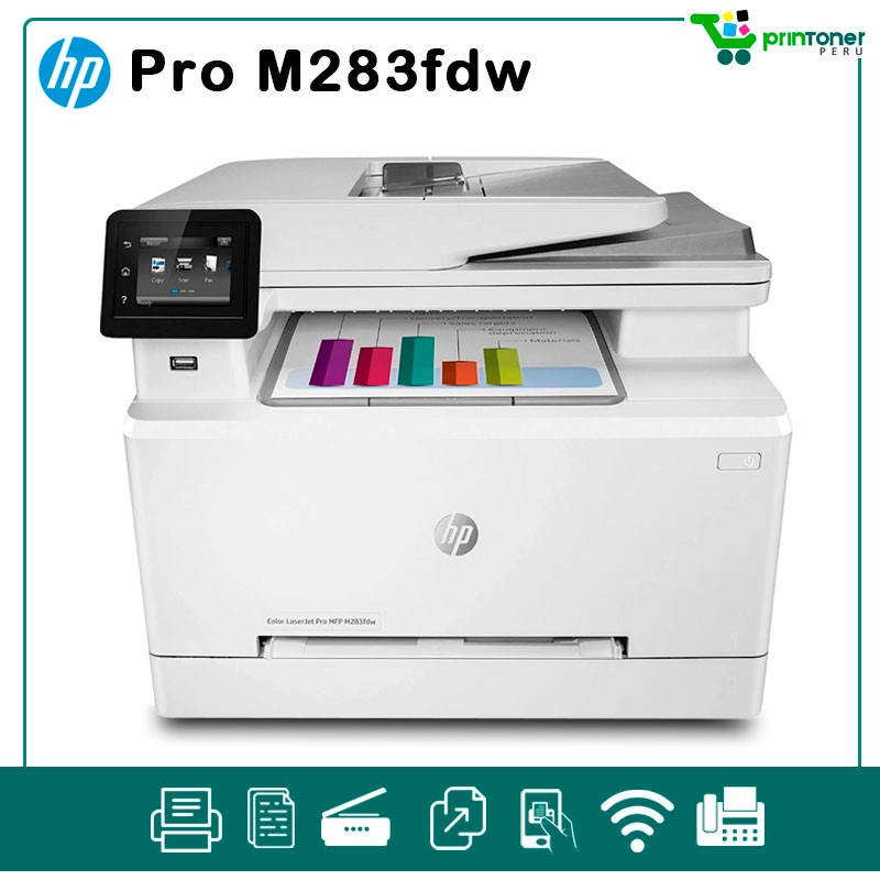 impresoras y scanners - LASER  A COLOR MULTIFUNCIONAL HP  PRO M283FDW ,PRINTER,COPIA,SCANER,WI-FI,DUPLEX