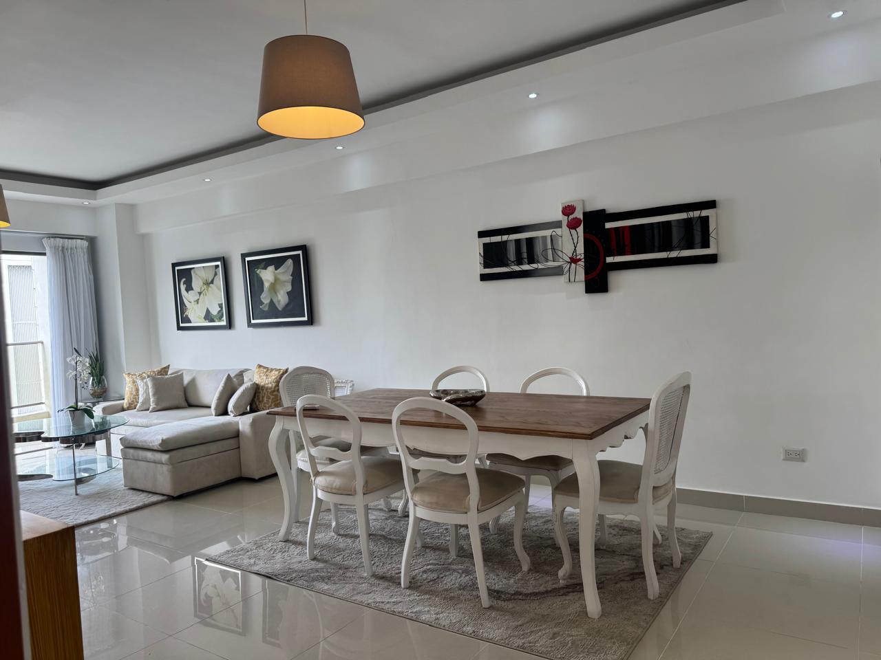 apartamentos - Rento apartamento amueblado en piantini  4