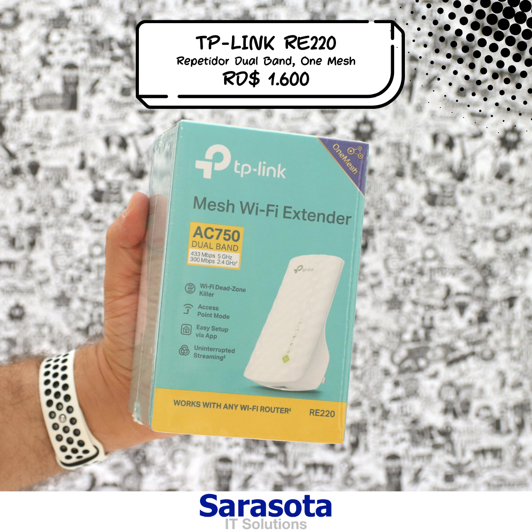 accesorios para electronica - TP-Link Repetidor RE220 Doble Banda AC750