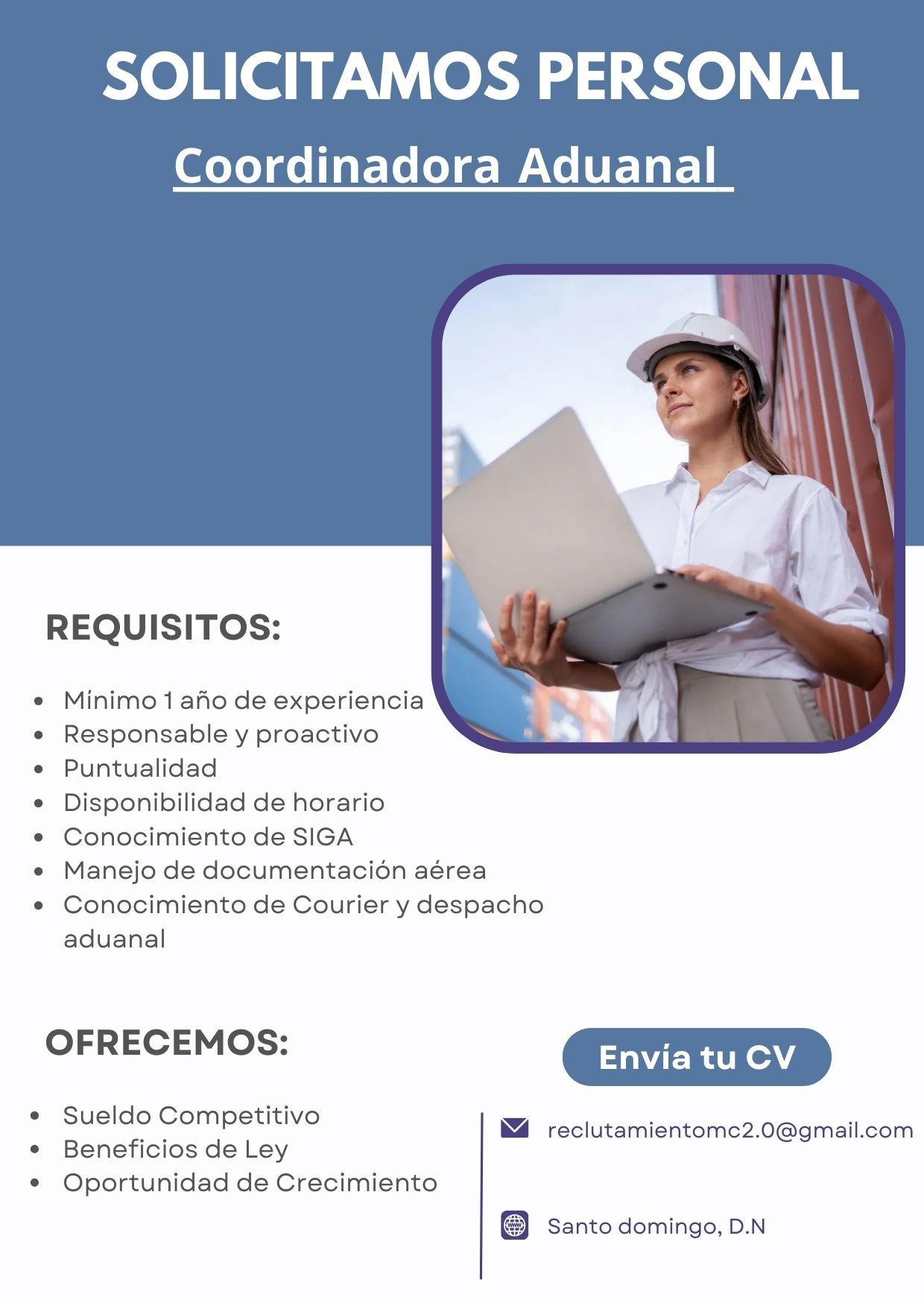 empleos disponibles - Coordinadora Aduanal