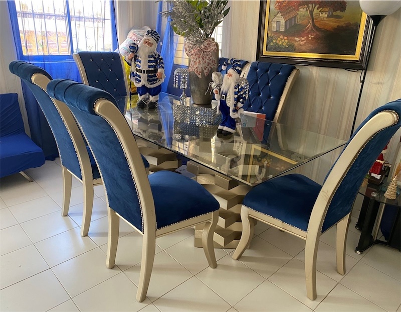 muebles y colchones - Elegante y moderno juego de comedor y muebles 💙